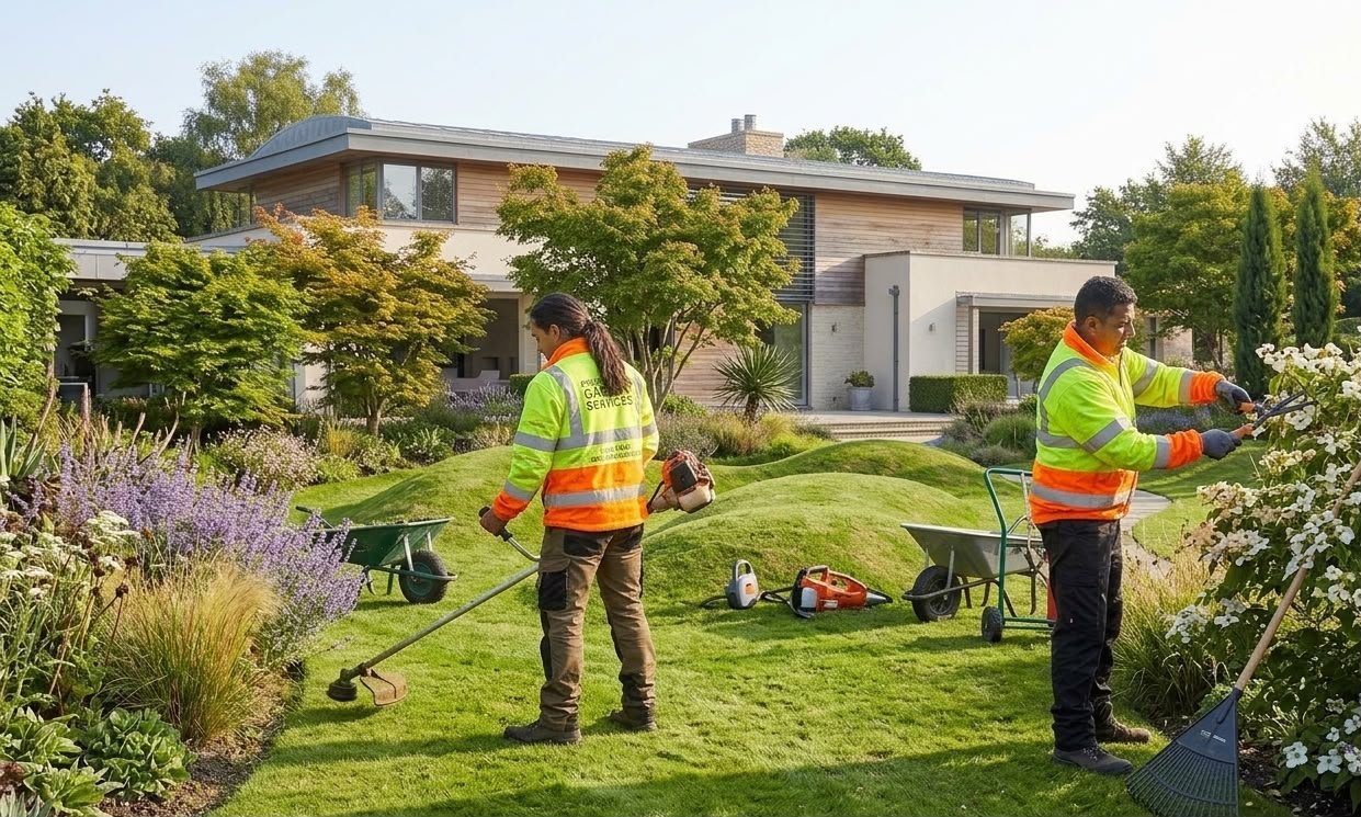 Garden maintenance visit in Dubai
